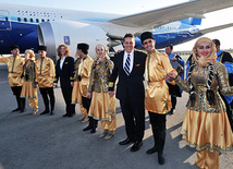 Boeing Corporation held promotional tour of the new 787 Dreamliner aircraft in Azerbaijan. Baku, Azerbaijan, Apr. 02, 2012