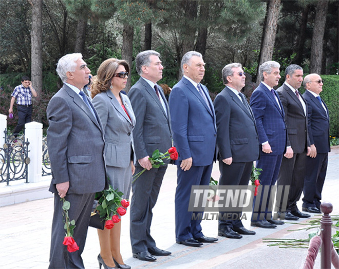 Conference devoted to 89th anniversary of Azerbaijani national leader Heydar Aliyev. Baku, Azerbaijan, May 05, 2012