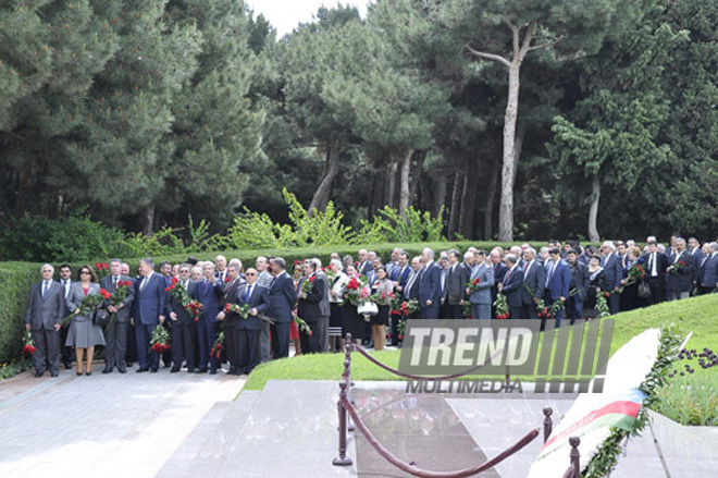 Conference devoted to 89th anniversary of Azerbaijani national leader Heydar Aliyev. Baku, Azerbaijan, May 05, 2012