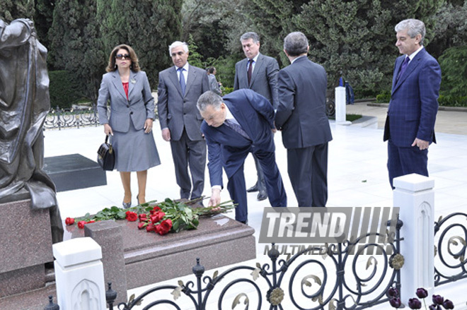 Conference devoted to 89th anniversary of Azerbaijani national leader Heydar Aliyev. Baku, Azerbaijan, May 05, 2012