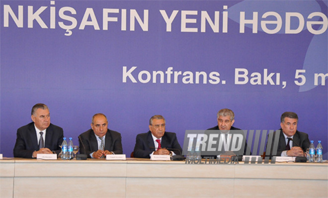 Conference devoted to 89th anniversary of Azerbaijani national leader Heydar Aliyev. Baku, Azerbaijan, May 05, 2012
