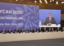 Conference devoted to 89th anniversary of Azerbaijani national leader Heydar Aliyev. Baku, Azerbaijan, May 05, 2012