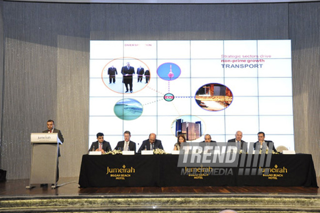 Presentation of special issue of The Business Year magazine, dedicated to Azerbaijan. Baku, Azerbaijan, May 08, 2012