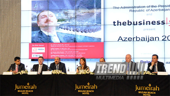 Presentation of special issue of The Business Year magazine, dedicated to Azerbaijan. Baku, Azerbaijan, May 08, 2012