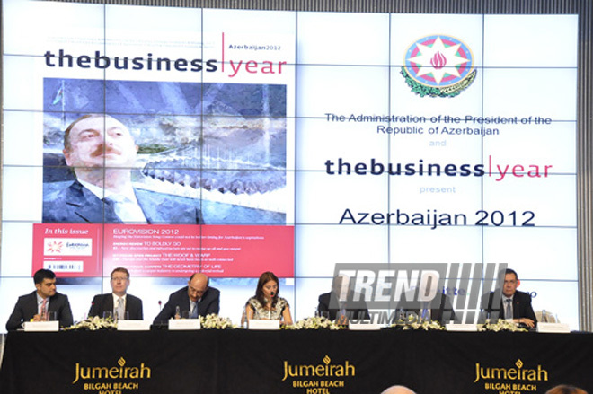 Presentation of special issue of The Business Year magazine, dedicated to Azerbaijan. Baku, Azerbaijan, May 08, 2012