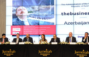 Presentation of special issue of The Business Year magazine, dedicated to Azerbaijan. Baku, Azerbaijan, May 08, 2012