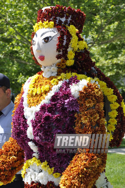 Flower festival in Baku, Azerbaijan, May 10, 2012