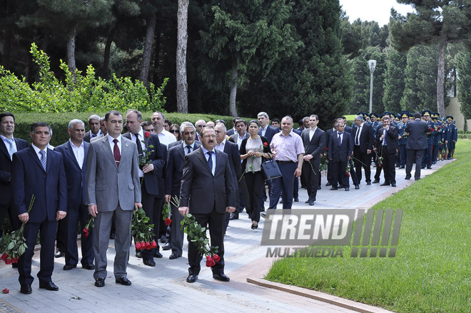 Azerbaijan's public marks 89th birthday of Nationwide Leader Heydar Aliyev. Baku, Azerbaijan, May 10, 2012