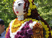 Flower festival in Baku, Azerbaijan, May 10, 2012