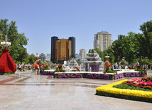 Flower festival in Baku, Azerbaijan, May 10, 2012