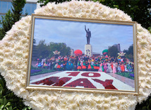 Flower festival in Baku, Azerbaijan, May 10, 2012