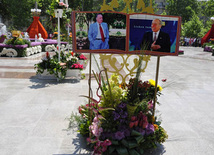 Flower festival in Baku, Azerbaijan, May 10, 2012