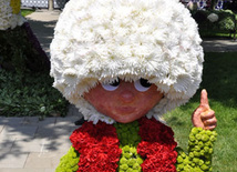 Flower festival in Baku, Azerbaijan, May 10, 2012