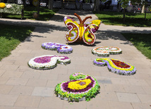 Flower festival in Baku, Azerbaijan, May 10, 2012