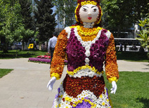 Flower festival in Baku, Azerbaijan, May 10, 2012