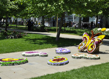 Flower festival in Baku, Azerbaijan, May 10, 2012