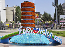 Flower festival in Baku, Azerbaijan, May 10, 2012