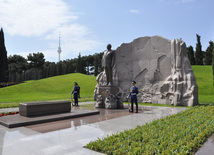 Azerbaijan's public marks 89th birthday of Nationwide Leader Heydar Aliyev. Baku, Azerbaijan, May 10, 2012