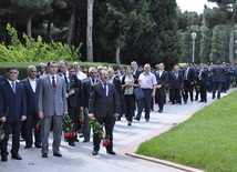 Azerbaijan's public marks 89th birthday of Nationwide Leader Heydar Aliyev. Baku, Azerbaijan, May 10, 2012