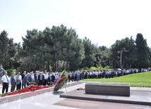 Azerbaijan's public marks 89th birthday of Nationwide Leader Heydar Aliyev. Baku, Azerbaijan, May 10, 2012