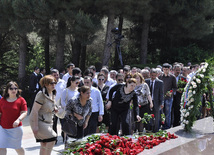 Azerbaijan's public marks 89th birthday of Nationwide Leader Heydar Aliyev. Baku, Azerbaijan, May 10, 2012