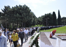 Azerbaijan's public marks 89th birthday of Nationwide Leader Heydar Aliyev. Baku, Azerbaijan, May 10, 2012