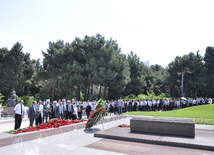 Azerbaijan's public marks 89th birthday of Nationwide Leader Heydar Aliyev. Baku, Azerbaijan, May 10, 2012