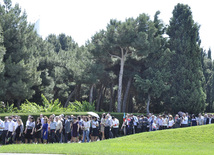 Azerbaijan's public marks 89th birthday of Nationwide Leader Heydar Aliyev. Baku, Azerbaijan, May 10, 2012