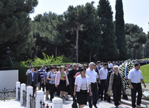 Azerbaijan's public marks 89th birthday of Nationwide Leader Heydar Aliyev. Baku, Azerbaijan, May 10, 2012