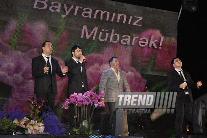 A gala concert and grandios fireworks display held in the National Park. Baku, Azerbaijan, May 10, 2012