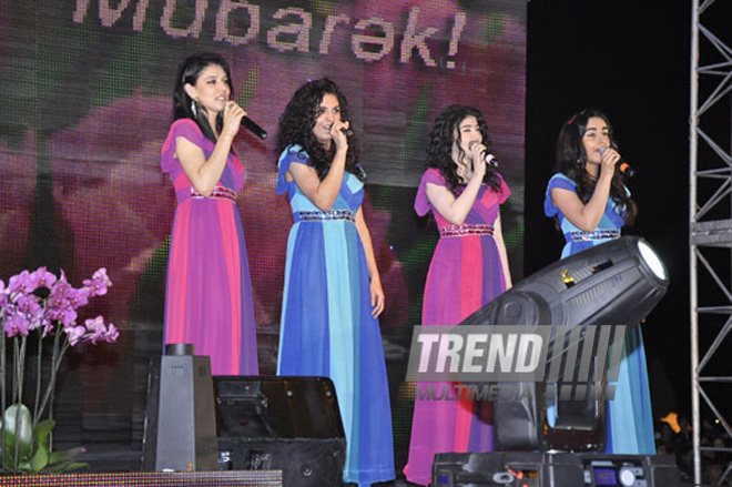 A gala concert and grandios fireworks display held in the National Park. Baku, Azerbaijan, May 10, 2012