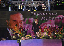 A gala concert and grandios fireworks display held in the National Park. Baku, Azerbaijan, May 10, 2012