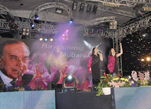 A gala concert and grandios fireworks display held in the National Park. Baku, Azerbaijan, May 10, 2012