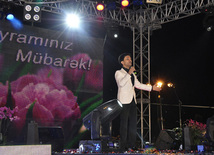 A gala concert and grandios fireworks display held in the National Park. Baku, Azerbaijan, May 10, 2012