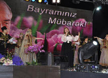 A gala concert and grandios fireworks display held in the National Park. Baku, Azerbaijan, May 10, 2012