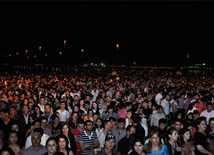 A gala concert and grandios fireworks display held in the National Park. Baku, Azerbaijan, May 10, 2012