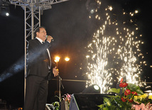 A gala concert and grandios fireworks display held in the National Park. Baku, Azerbaijan, May 10, 2012