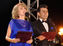 A gala concert and grandios fireworks display held in the National Park. Baku, Azerbaijan, May 10, 2012