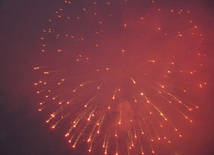 A gala concert and grandios fireworks display held in the National Park. Baku, Azerbaijan, May 10, 2012