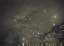 A gala concert and grandios fireworks display held in the National Park. Baku, Azerbaijan, May 10, 2012