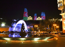 Bakı Funikulyoru əsaslı təmir və yenidənqurmadan sonra. Bakı, Azərbaycan, 25 may 2012