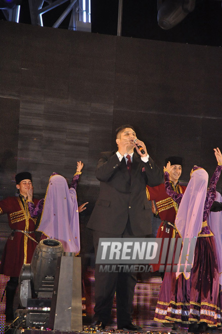 Baku hosts concert and firework celebrations on the occasion of the Day of Republic. Baku, Azerbaijan, May 28, 2012 