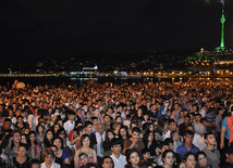 Baku hosts concert and firework celebrations on the occasion of the Day of Republic. Baku, Azerbaijan, May 28, 2012 