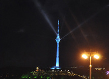 Baku hosts concert and firework celebrations on the occasion of the Day of Republic. Baku, Azerbaijan, May 28, 2012 