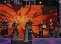 Baku hosts concert and firework celebrations on the occasion of the Day of Republic. Baku, Azerbaijan, May 28, 2012 