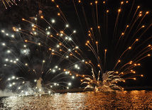 Baku hosts concert and firework celebrations on the occasion of the Day of Republic. Baku, Azerbaijan, May 28, 2012 