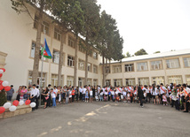 Last bell - a favorite holiday of schoolchildren. Baku, Azerbaijan, May 31, 2012