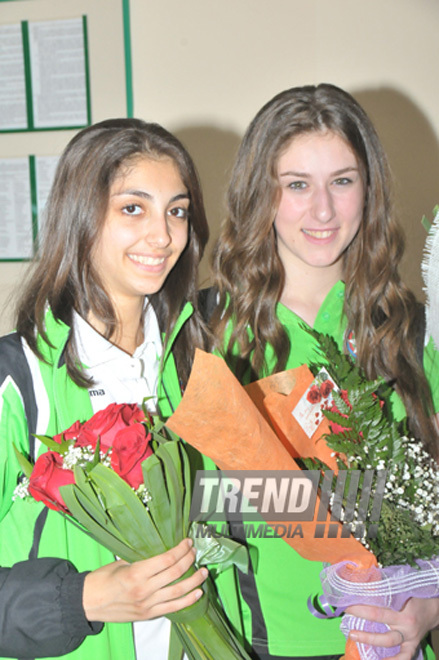 Azerbaijani young gymnasts gain medals at European Championship in Rhythmic Gymnastics. Baku, Azerbaijan, June 04, 2012