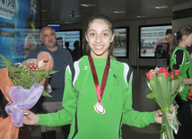 Azerbaijani young gymnasts gain medals at European Championship in Rhythmic Gymnastics. Baku, Azerbaijan, June 04, 2012