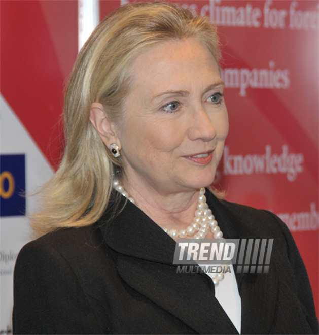 U.S. Secretary of State Hillary Clinton as part of her regional visit arrived in Azerbaijan where she visited the 19th International Caspian Oil and Gas Exhibition and Conference in Baku. Azerbaijan, June 06, 2012